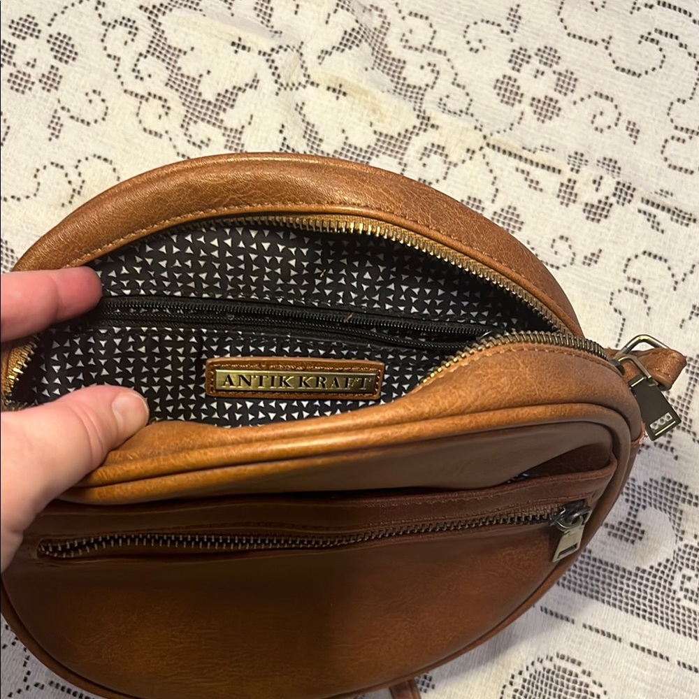 Antik Kraft Brown Crossbody Bag